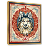 Retro Illustration Of Courteous Dog - Dog Wall Art Prints
