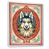 Retro Illustration Of Courteous Dog - Dog Wall Art Prints