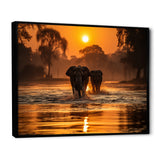 Glorious Elephant In The Wild Wildlife Photography - Elephant Large Canvas Wall Art