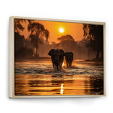 Glorious Elephant In The Wild Wildlife Photography - Elephant Large Canvas Wall Art