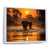 Glorious Elephant In The Wild Wildlife Photography - Elephant Large Canvas Wall Art