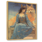 Cosmic Fox With Mystical Woman - Fox Wall Art Prints