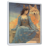 Cosmic Fox With Mystical Woman - Fox Wall Art Prints
