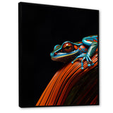 Portrait Of Pinstriped Tree Frog Wildlife - Frog Home Decor Art