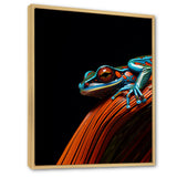 Portrait Of Pinstriped Tree Frog Wildlife - Frog Home Decor Art