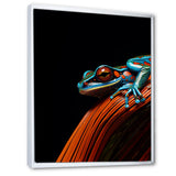 Portrait Of Pinstriped Tree Frog Wildlife - Frog Home Decor Art
