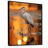 Portrait Of White Heron Wildlife Photography - Heron Wall Decor