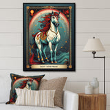 White Red Majestic Horse - Horse Canvas Wall Art