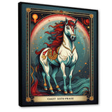 White Red Majestic Horse - Horse Canvas Wall Art