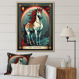 White Red Majestic Horse - Horse Canvas Wall Art