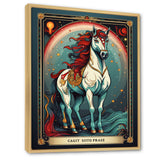 White Red Majestic Horse - Horse Canvas Wall Art
