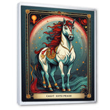 White Red Majestic Horse - Horse Canvas Wall Art