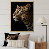 Stunning Portrait Of Leopard Wildlife - Leopard Living Room Wall Art