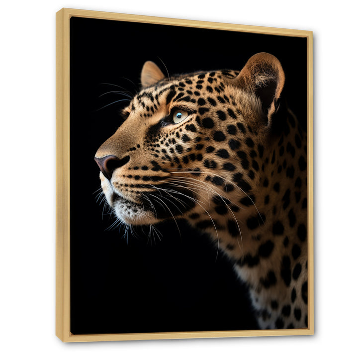Stunning Portrait Of Leopard Wildlife - Leopard Living Room Wall Art