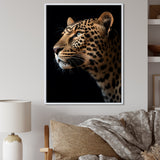 Stunning Portrait Of Leopard Wildlife - Leopard Living Room Wall Art