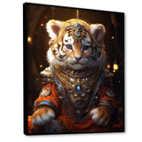 Cute Little Royal Lion Kitten - Lion Canvas Wall Art