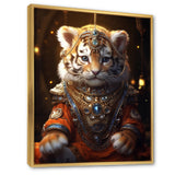 Cute Little Royal Lion Kitten - Lion Canvas Wall Art