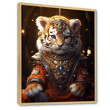 Cute Little Royal Lion Kitten - Lion Canvas Wall Art