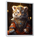 Cute Little Royal Lion Kitten - Lion Canvas Wall Art