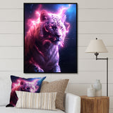 Pink Lightening Wild Tiger - Lion Wall Decor
