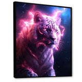 Pink Lightening Wild Tiger - Lion Wall Decor