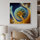 Macro Photography Of Marine Cells - Marine Animals Bedroom Wall Art
