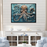 Portrait Of Mystical Octopus Painting - Octopus Wall Art Prints
