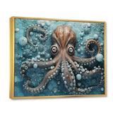 Portrait Of Mystical Octopus Painting - Octopus Wall Art Prints