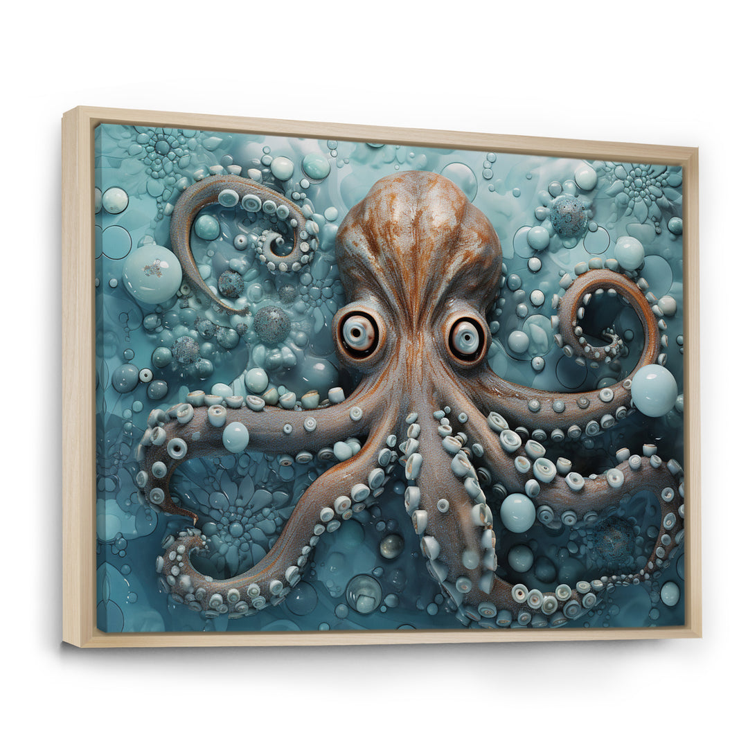 Portrait Of Mystical Octopus Painting - Octopus Wall Art Prints