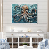 Portrait Of Mystical Octopus Painting - Octopus Wall Art Prints