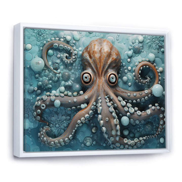 Portrait Of Mystical Octopus Painting - Octopus Wall Art Prints
