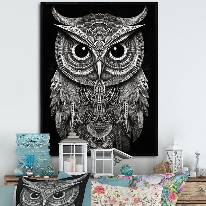 Wisdom Of The White Owl - White Owl Wall Art