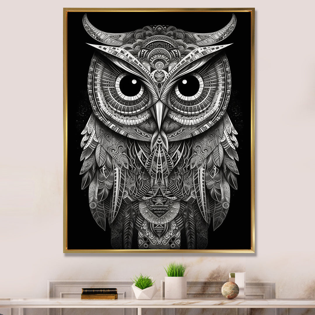 Wisdom Of The White Owl - White Owl Wall Art