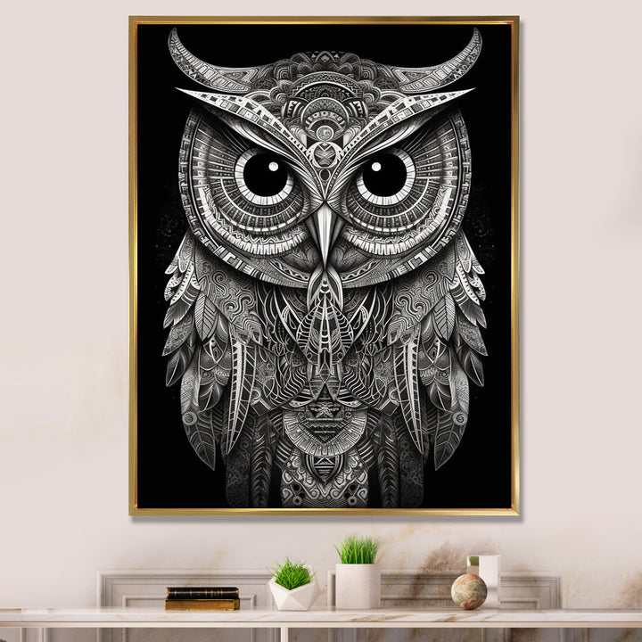 Wisdom Of The White Owl - White Owl Wall Art