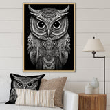 Wisdom Of The White Owl - White Owl Wall Art