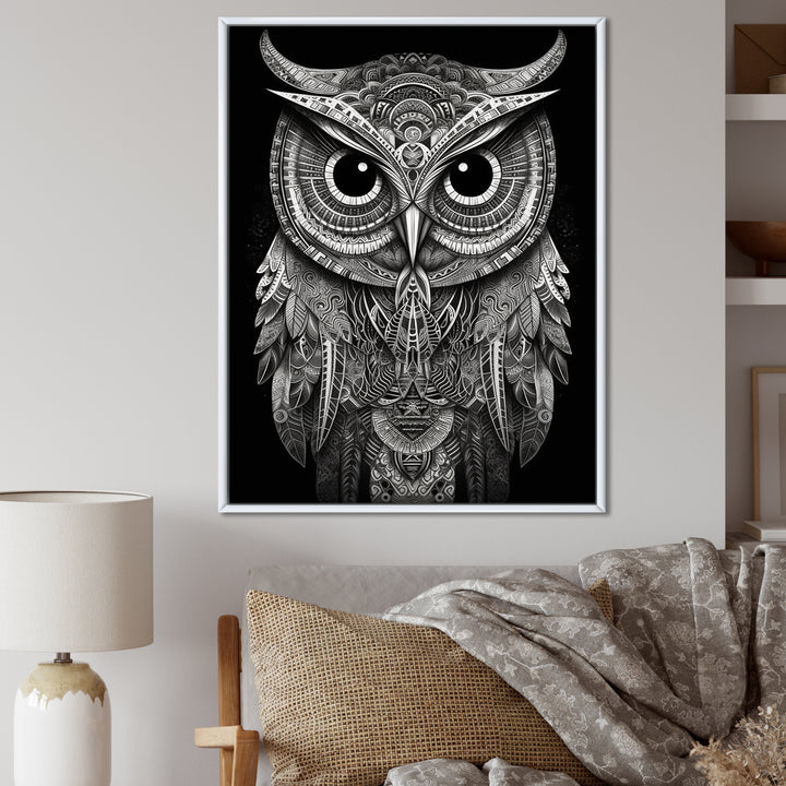 Wisdom Of The White Owl - White Owl Wall Art