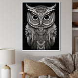Wisdom Of The White Owl - White Owl Wall Art