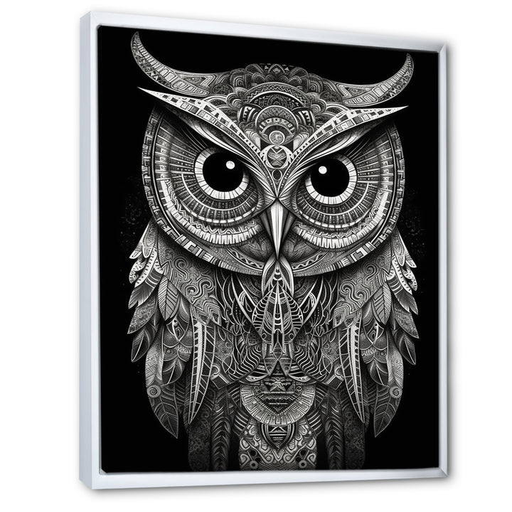 Wisdom Of The White Owl - White Owl Wall Art
