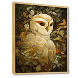 Retro Portrait White Owl Magic - Owl Wall Decor