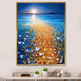 Little Hearts On Tropical Full Moon Beach - Owl Wall Art Prints