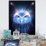 White Owl Majestic Wisdom - Owl Large Canvas Wall Art