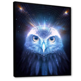 White Owl Majestic Wisdom - Owl Large Canvas Wall Art
