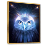 White Owl Majestic Wisdom - Owl Large Canvas Wall Art