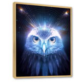 White Owl Majestic Wisdom - Owl Large Canvas Wall Art