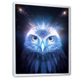 White Owl Majestic Wisdom - Owl Large Canvas Wall Art