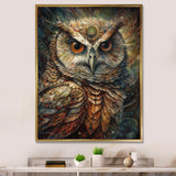 Portrait Of Wise Magical Owl - Owl Home Decor Art