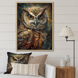 Portrait Of Wise Magical Owl - Owl Home Decor Art