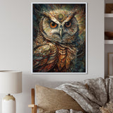 Portrait Of Wise Magical Owl - Owl Home Decor Art