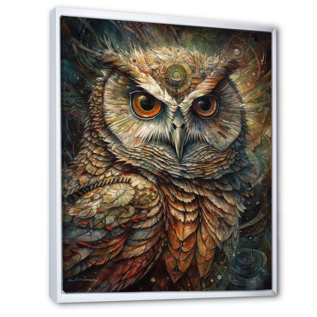 Portrait Of Wise Magical Owl - Owl Home Decor Art