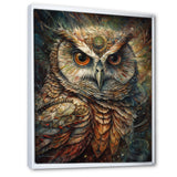 Portrait Of Wise Magical Owl - Owl Home Decor Art